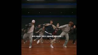 BTS practice difference😭 now camera is stick to wall on the corner 🥴