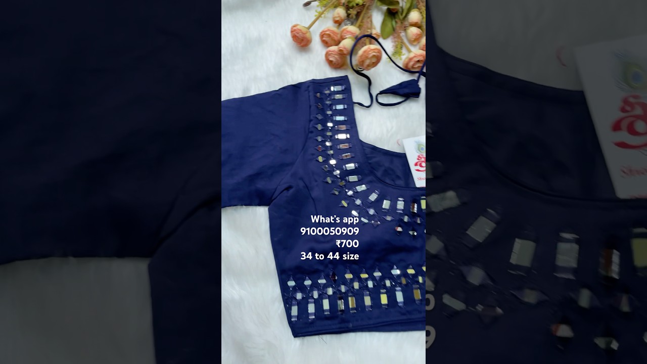 original mirror work readymade blouse 