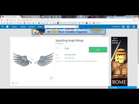 How To Get Wings Sparkling Angel Roblox Youtube - golden angel wings roblox