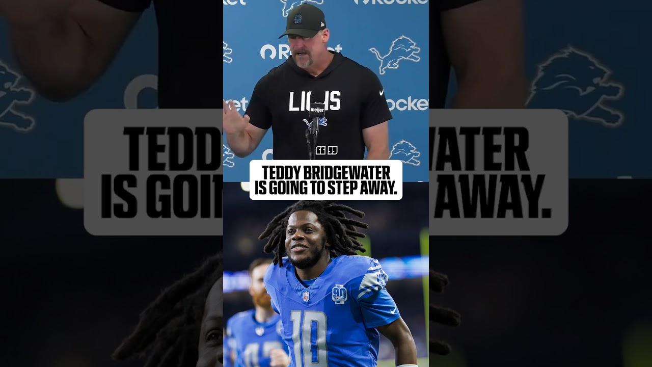 The Lions have placed veteran Teddy Bridgewater on the reserved-retired list