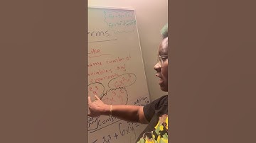 Combining Like Terms - algebra 1 and pre algebra | Math Aunty Quick Review #algebra #mathaunty