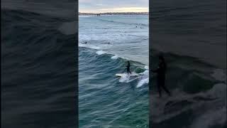 Drone view of surfer with some amazing moves!  #shorts #tourmalinelovers #pb #sandiego