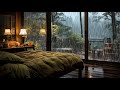Gentle Rain Sounds🌧️ | Come in to the bedroom and close your eyes to feel the rain😴