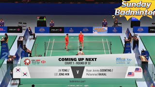 SANDS CHINA Macau Open 2026 R32 MD Bryan Jeremy Goonting/Muhammad Haikal vs Jin Yong/Lee Jong Min