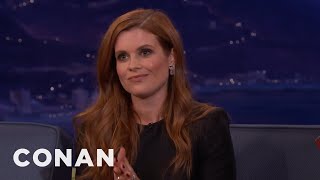 Oakland A’s Fans Chanted Mean Things About JoAnna Garcia Swisher | CONAN on TBS