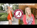 what it's like being an out of state student at the university of alabama