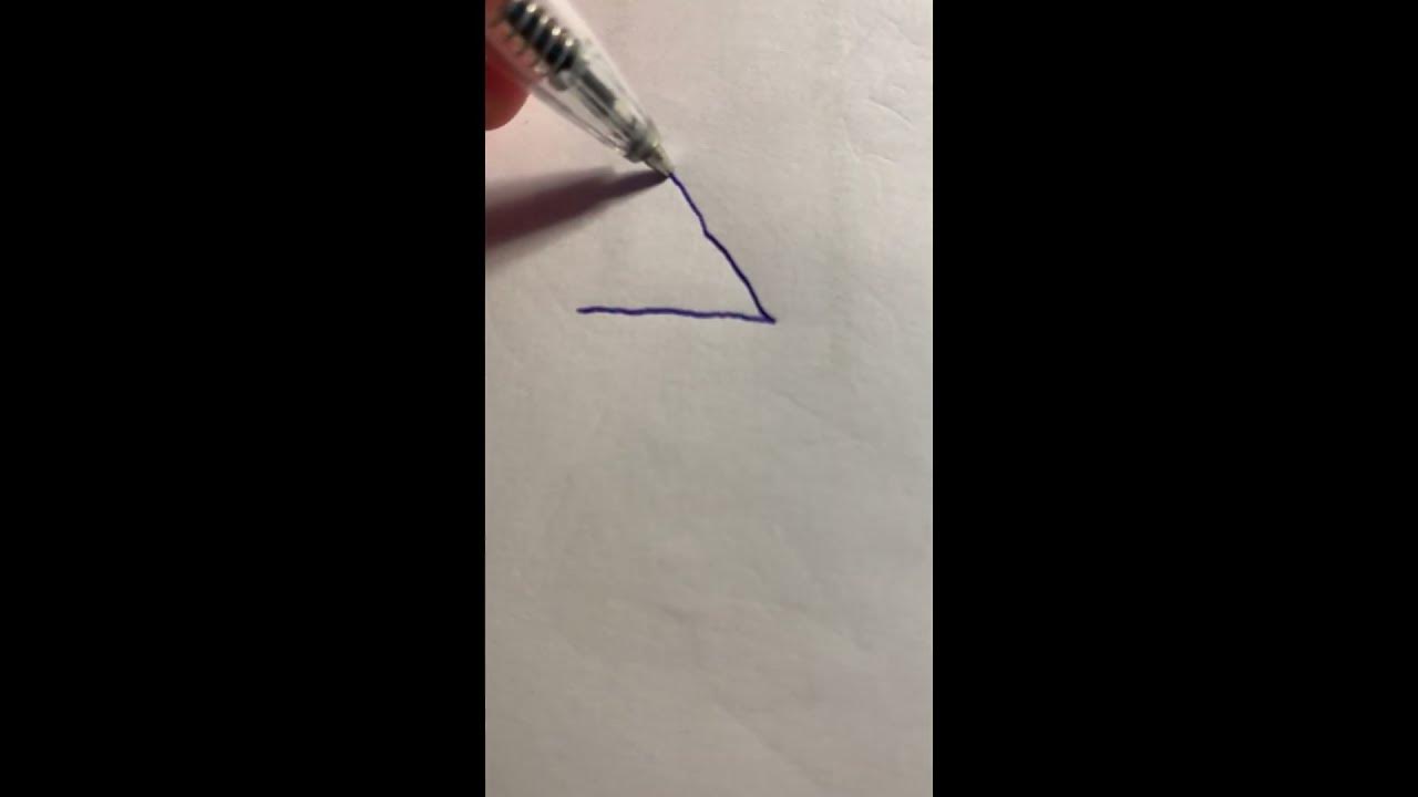 how to draw triangle - YouTube