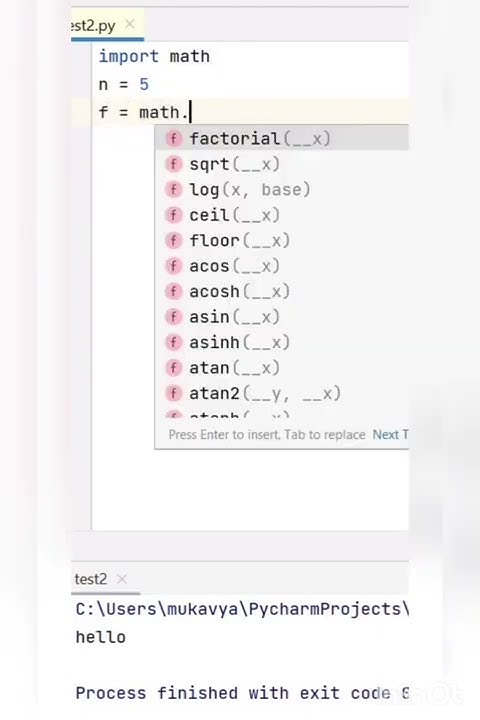 Python code to find factorial of a number - YouTube