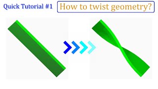 QuickTutorial #1 || How to twist geometry in creo parametric? by CAD CAM CAE TUTORIALS 3,643 views 3 years ago 3 minutes, 28 seconds