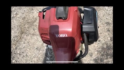Toro String Trimmer start up and running after a tune up
