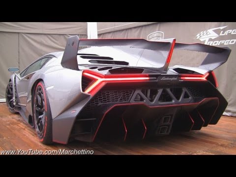 Lamborghini Veneno LOUD Exhaust Sound! - 2x Start and Moving