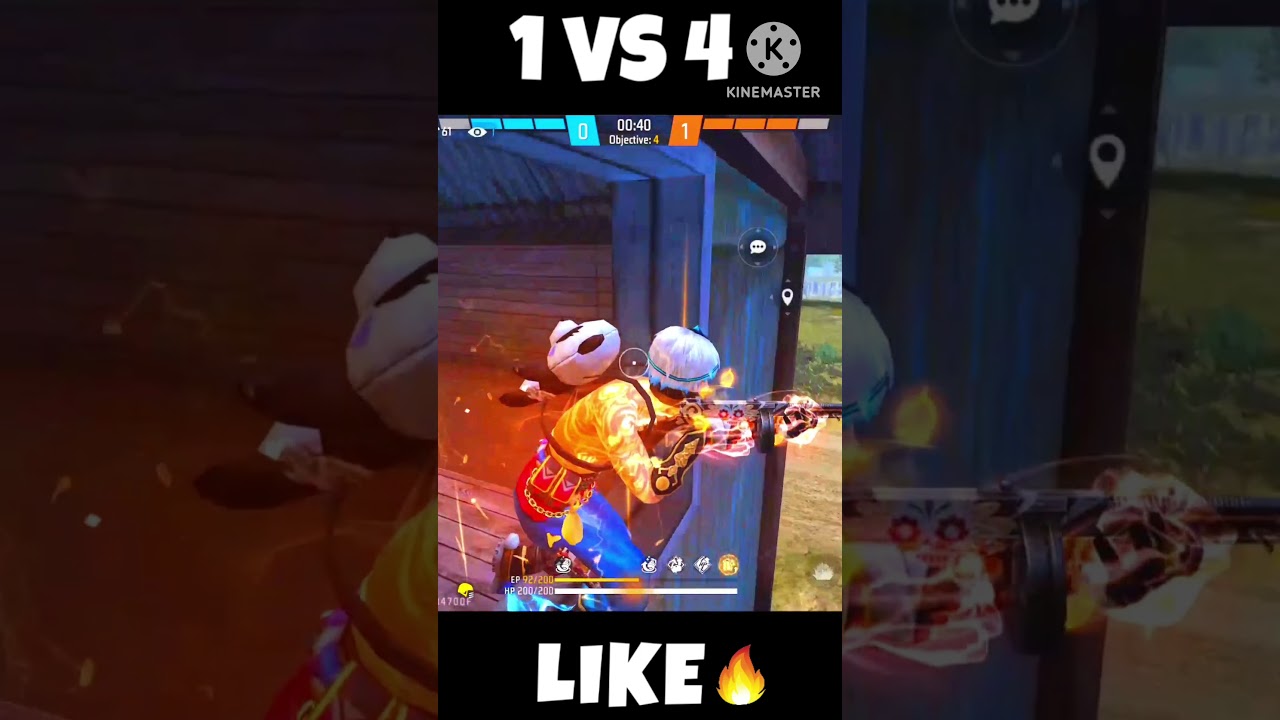 1Vs 4 Destroy In Seconds ➡️ M500 God 😱