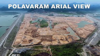 Aerial View Of Polavaram Project Exclusive Visuals