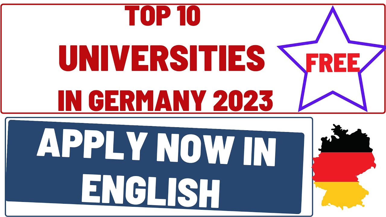 Top 10 Universities in Germany 2023 to study for free with Application ...