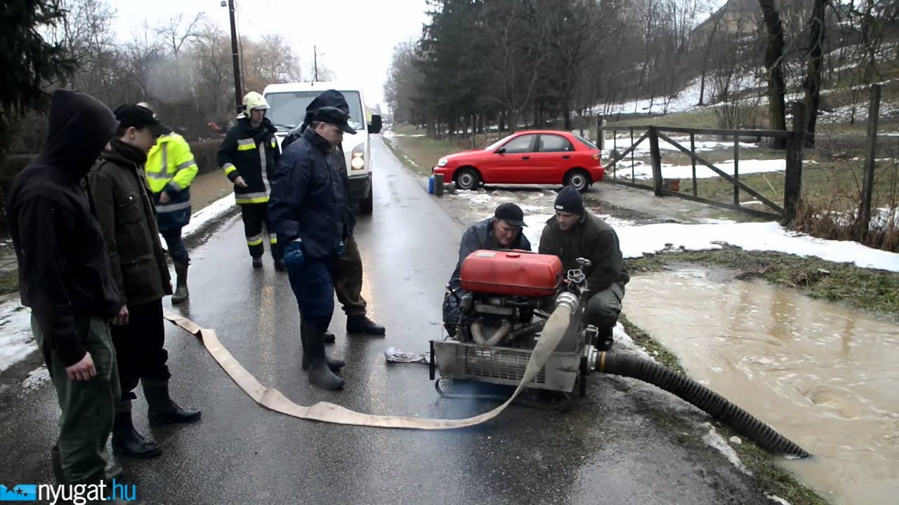 Áradó patakok Jáknál és Szentpéterfán, belvíz Náraiban