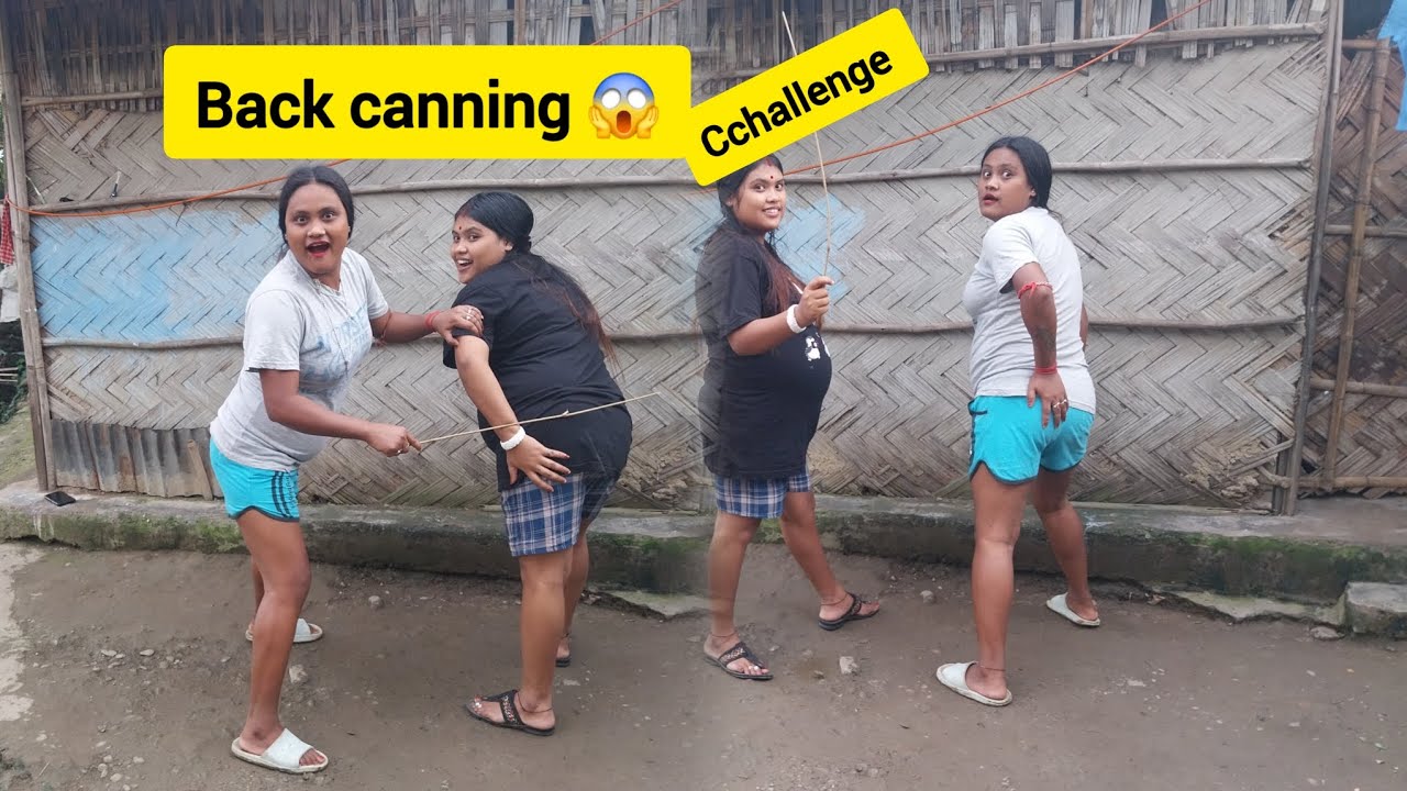 Back canning challenge 😱 frnd requested vedio next challenge comment ...