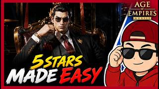 How to 5 STARS EFFICIENTLY! Top 5 Tips to MAX Your Heroes   Age of Empires Mobile