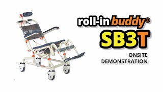 Roll-In Buddy Tilt SB3T - On-site Demonstration - Mobile Shower Chair screenshot 3