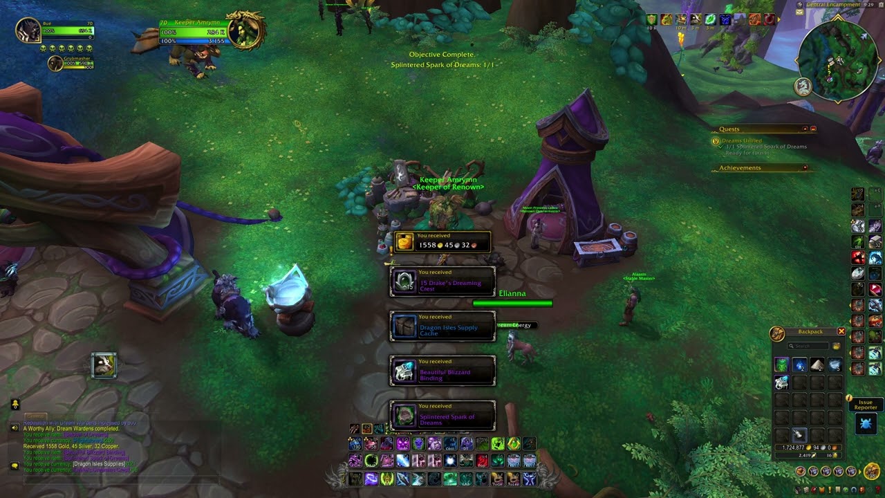 Dreams Unified, WoW Dragonflight Quest