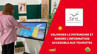Borne tactile à l’Office de tourisme de Calvi⎪Valoriser le patrimoine Corse