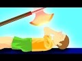 EXPERIMENT Glowing 1000 degree KNIFE vs KID! (Happy Wheels)