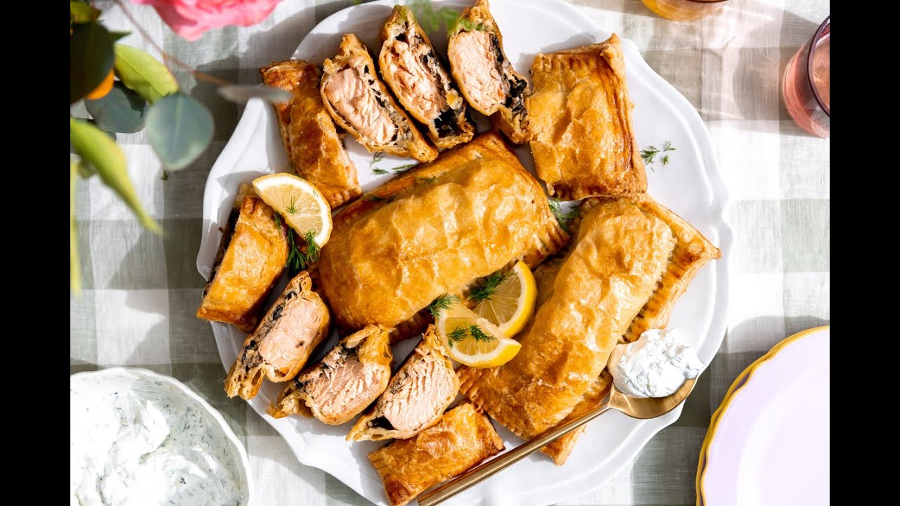 StepbyStep Individual Salmon Wellingtons (Salmon en Croute) YouTube