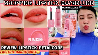 Lipstick petalcore MAYBELLINE REVIEW try-On #maybelline #lipstick #makeuptutorial #trending