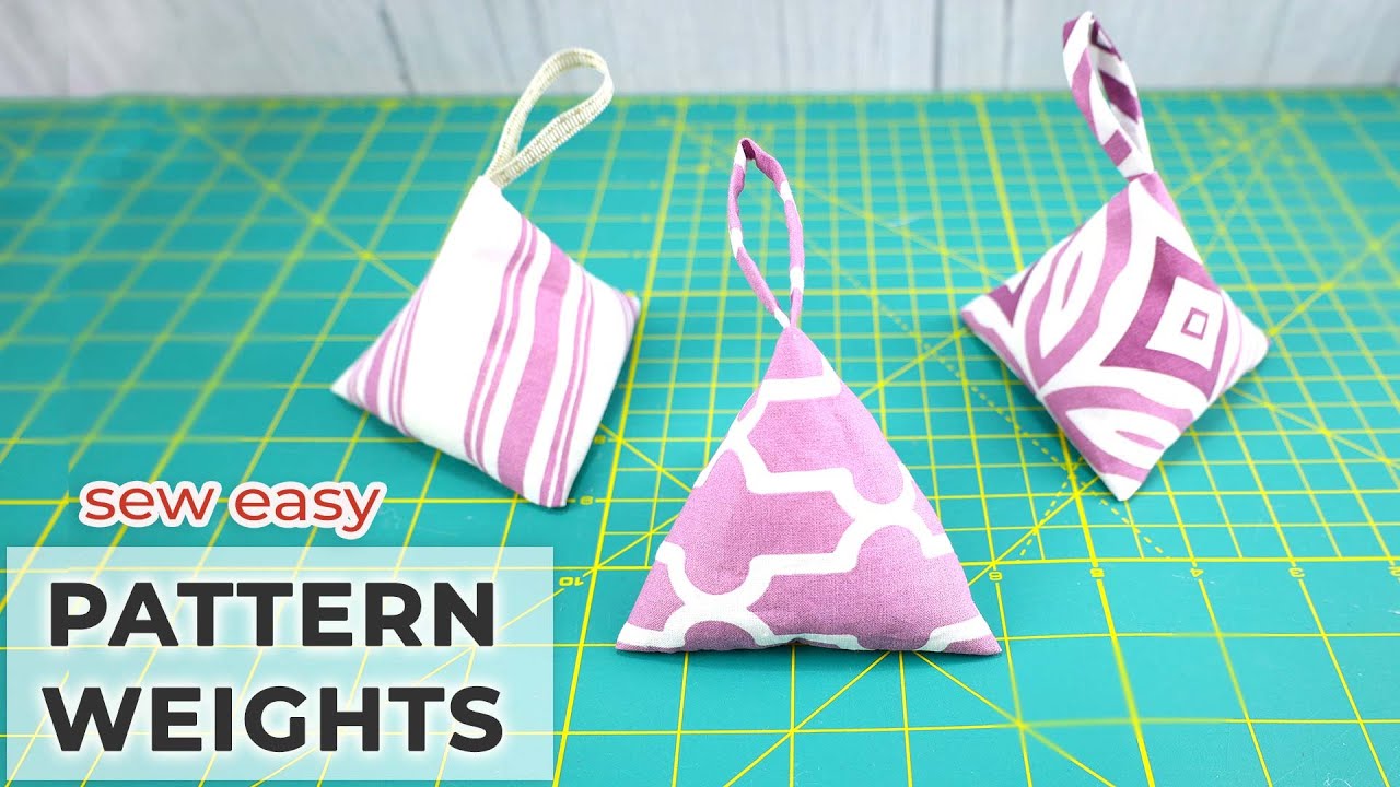 How to Make Sewing Pattern Weights in 5 minutes // Easy Triangular
