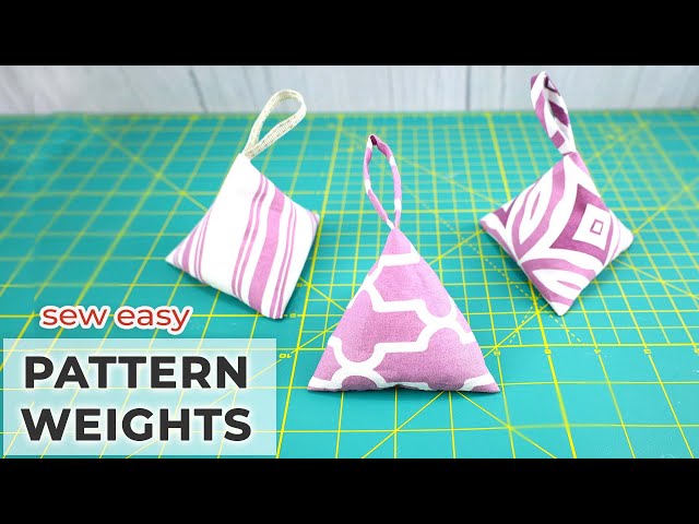 How to Make Sewing Pattern Weights in 5 minutes // Easy Triangular