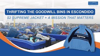 Thrifting the Goodwill Bins in Escondido: Found a Supreme Jacket + A Mission That Matters