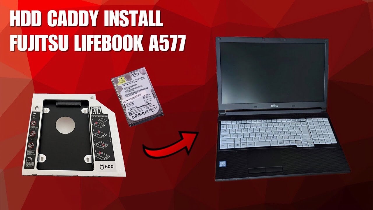 How to Replace DVD Drive with HDD Caddy | Fujitsu Lifebook A577