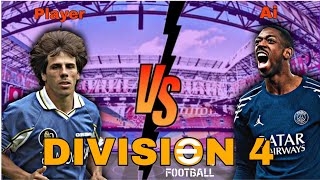 Division 4 First Match ⚽ Human vs Ai 🔥 #efootball #gameplay #viral #trending #konami