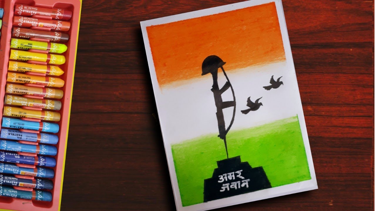 Amar Jawan Tribute Drawing 🇮🇳 #drawing #shortvideo #youtubeshorts  #viralvideo #shorts #republicday - YouTube