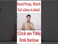 React Props with TypeScript in Hindi 🔥 | Parent to Child Data Passing | MERN Stack 2026 | Part 11