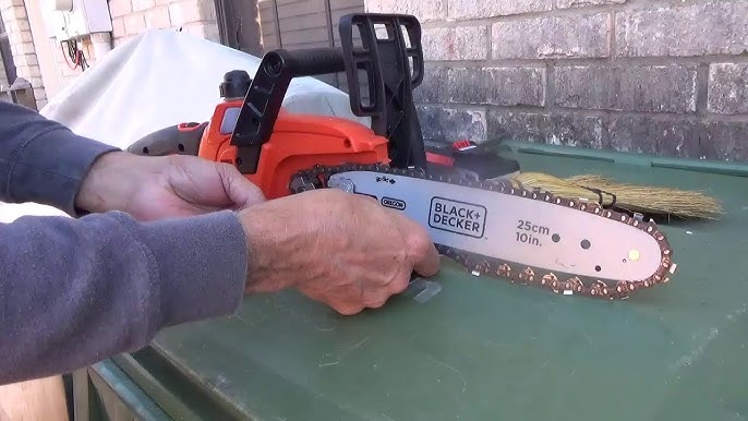 How to change a chain or replace a Black and decker chainsaw 