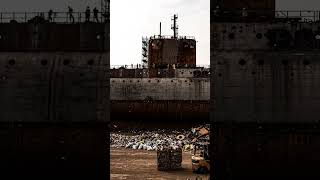 Submarine Recycling Factory At Work #recycling #industrial #process