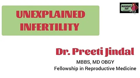 UNEXPLAINED INFERTILITY | DR. PREETI JINDAL | MANN...