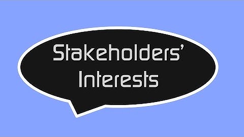 Stakeholder Interest - N5 Business Management