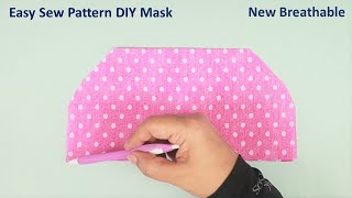 Very Easy Face Mask Sewing Tutorial | DIY Breathable Mask | Easy Pattern Fabric Mask Making Ideas