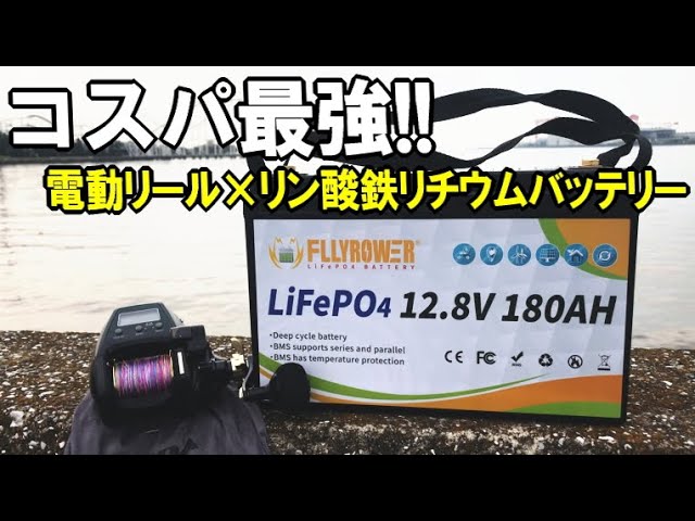 I tried fishing with an electric reel using the LiFePo4 large