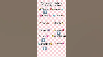 Who is most likely to zodiac sign edition#shorts #zodiac #zodiacsigns