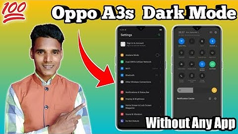 How To Use Dark Mode In Oppo A3s II Oppo A3s Dark Mode Theme ll Dark Mode Oppo A3s.