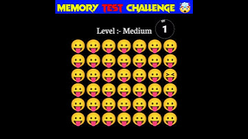 Memory Test 🤯 || Find The Odd Emoji Out || Emoji Puzzle Quiz || part 7 || #shorts #quiztime