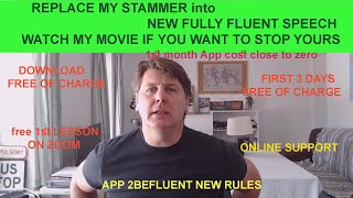 from STUTTERING INTO FULL FLUENCY. MATT TOMZAK APP 2BEFLUENT. THERAPY CURE SEVERE STUTTER screenshot 1