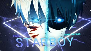 Gojo X Sung Jin-Woo😈 🔥 - Starboy - [Edit/Amv]!