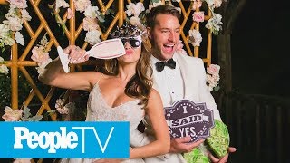 Justin Hartley & Chrishell Stause's Wedding Menu & Ombré Cake | PeopleTV | Entertainment Weekly Profile