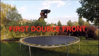 I LANDED MY FIRST DOUBLE FRONT FLIP
