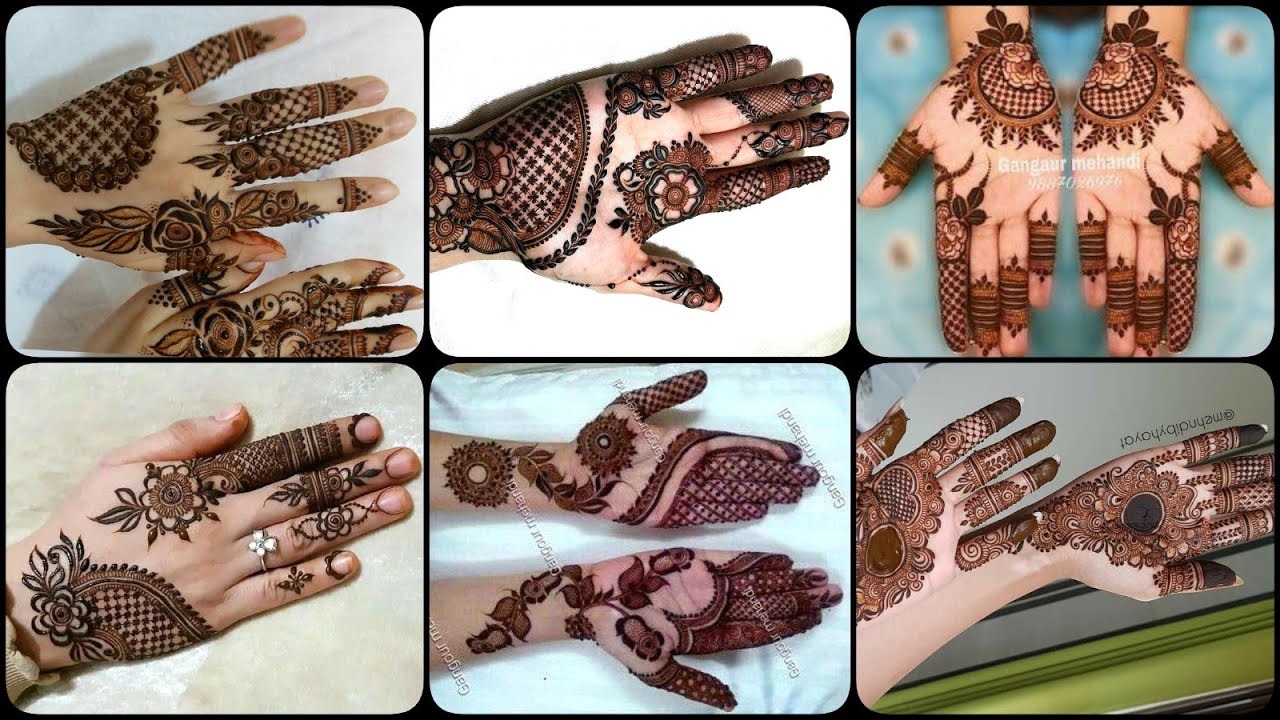 Easy Simple Stylish Arabic Henna Mehndi Designs Collection For Girls 2020