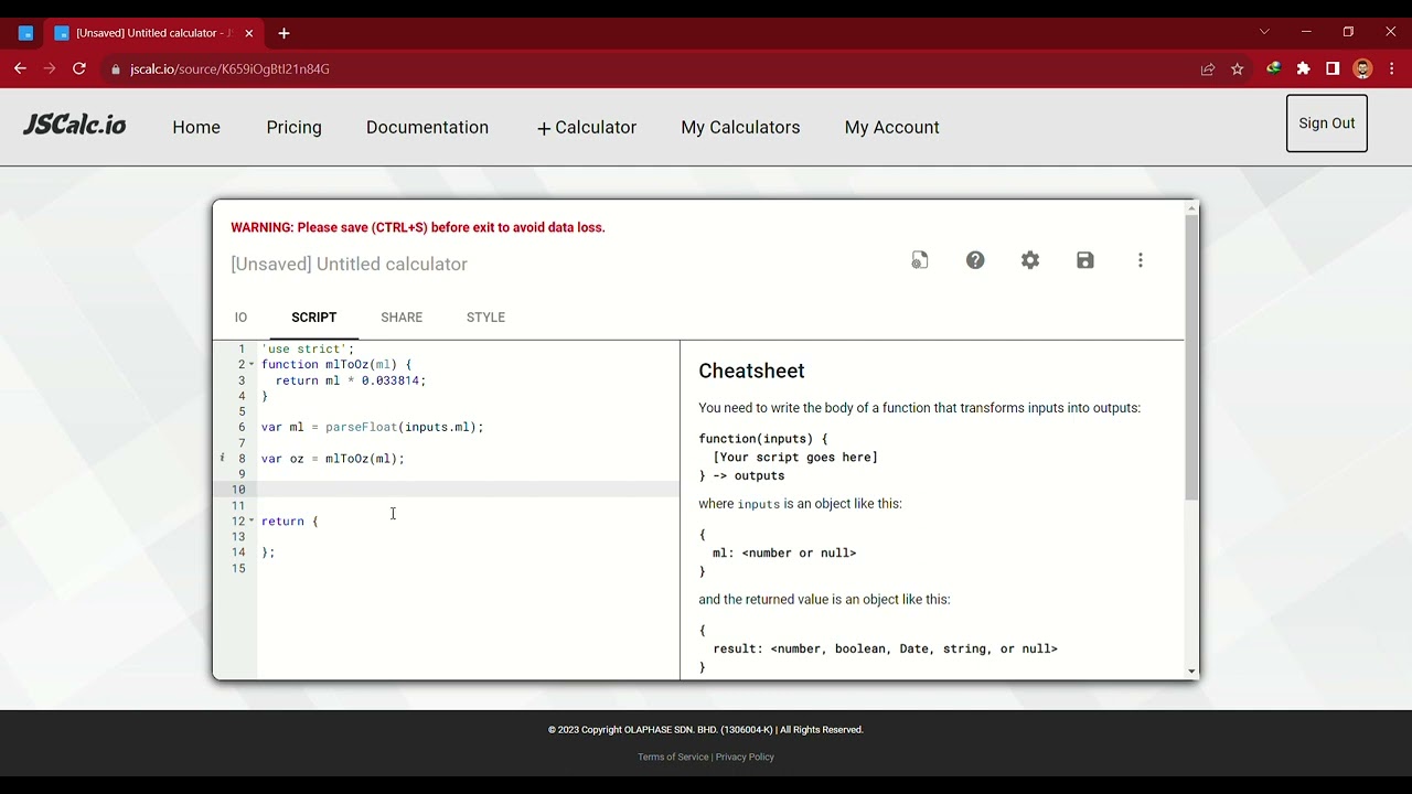 JSCalc Ml To Oz Convertor Calculator Demo How To Create Custom Ml To JSCalc Ml To Oz Convertor Calculator Demo How To Create Custom Ml To