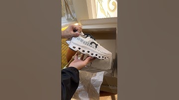 Unboxing of On Cloud Monster Exlcusive in White 😍 #unboxing #oncloud #runningshoes #revolve